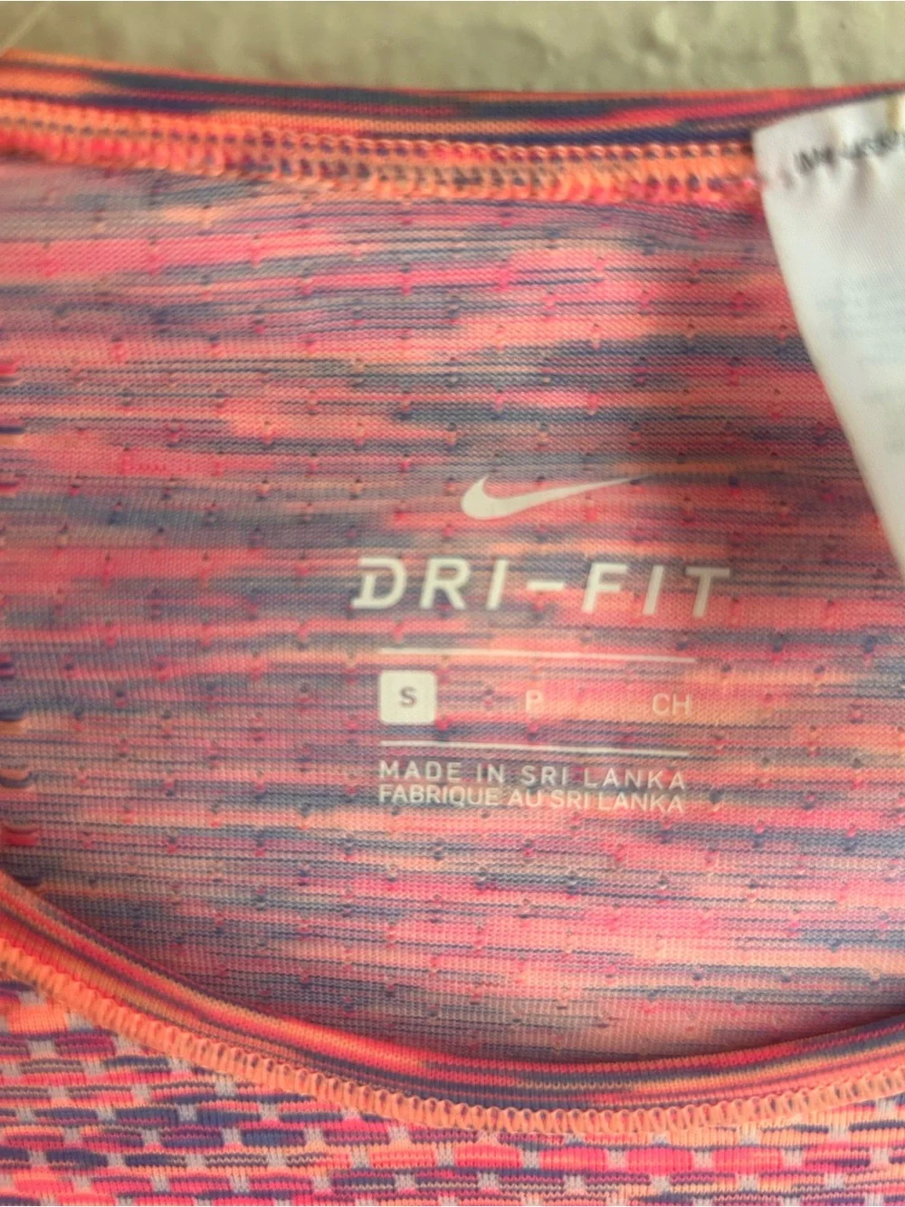 Nike Dry Fit multi pink athletic shirt Size Small